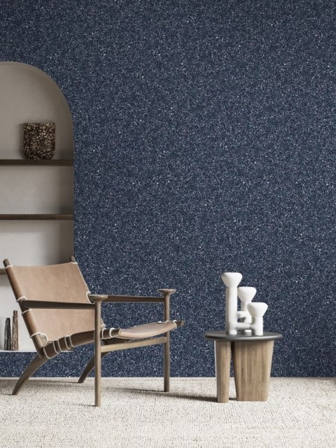 Belka B46 - Tapeta Ciemnoniebieska, Nowoczesna Aranżacja Ścian