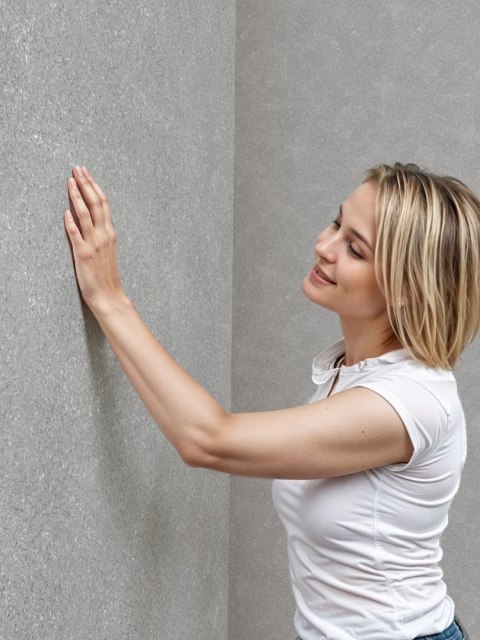 Belka B50 - Tapeta Srebrna, Nowoczesna Aranżacja Ścian