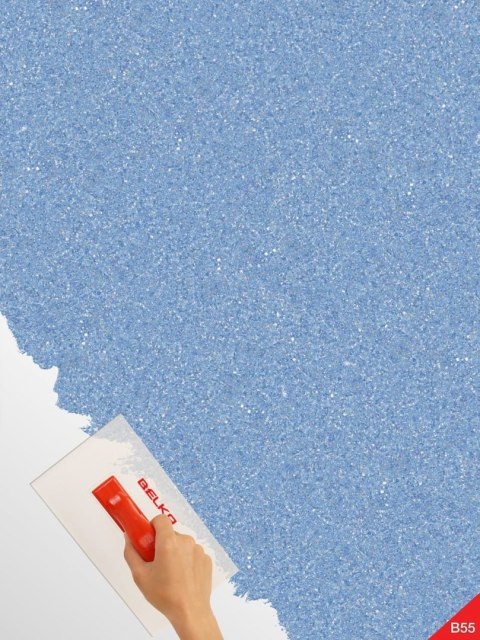 Belka B55 - Tapeta Jasnoniebieska z Brokatem, Nowoczesna Aranżacja Ścian, opak. 5kg