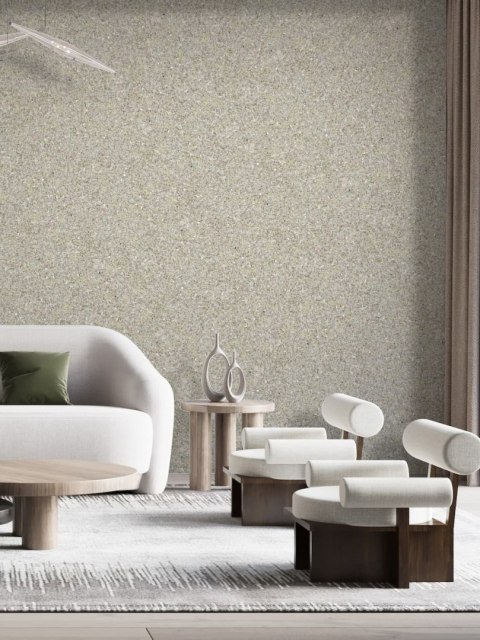 Belka B8 - Tapeta Szaro Zielona, Nowoczesna Aranżacja Ścian